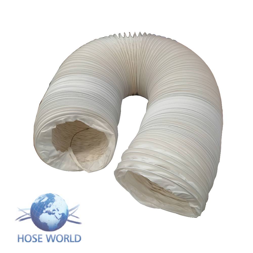 WHITE PVC DOMESTIC APPLIANCE DUCTING