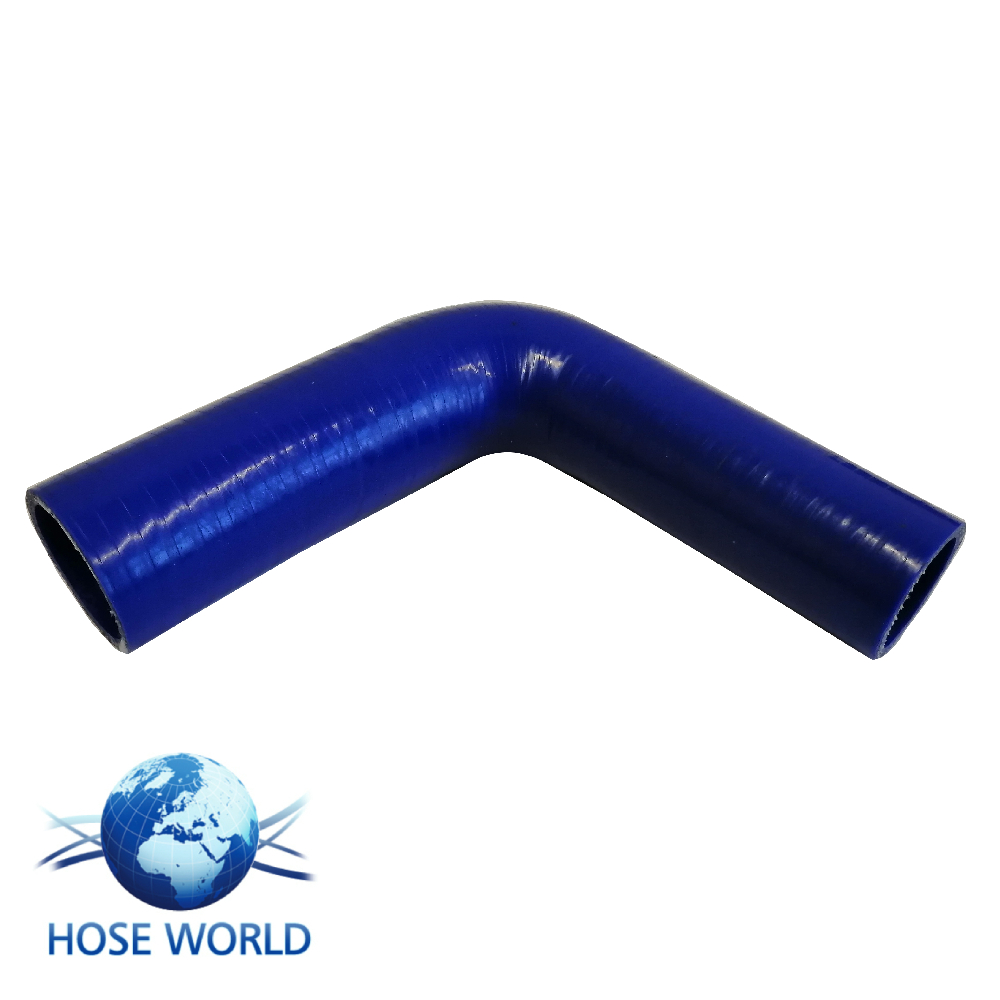 90 Degree Reducing Silicone Elbow - 100mm Leg Length - 45 - 32 I.D.