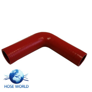 90 Degree Reducing Silicone Elbow Red